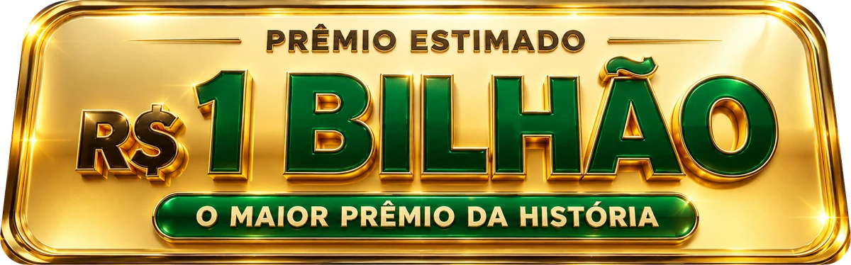 Prêmio estimado de R$ 1 bilhão, o maior prêmio da história